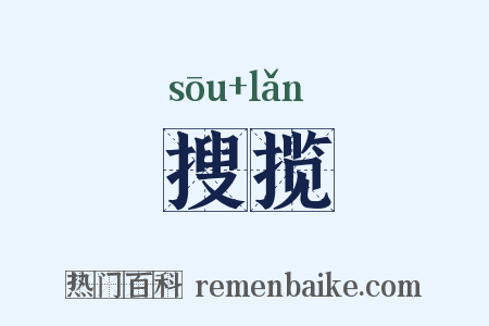 搜揽是什么意思的图片